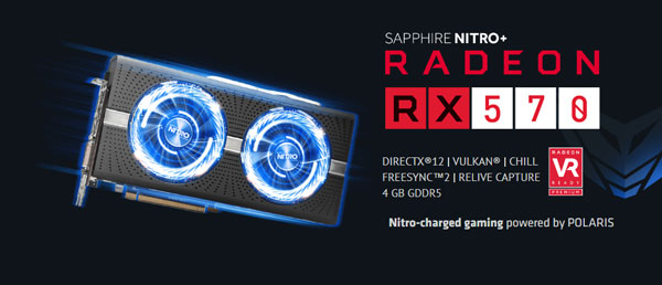 کارت گرافیک سافایر مدل SAPPHIRE NITRO+ Radeon RX 570 4GD5